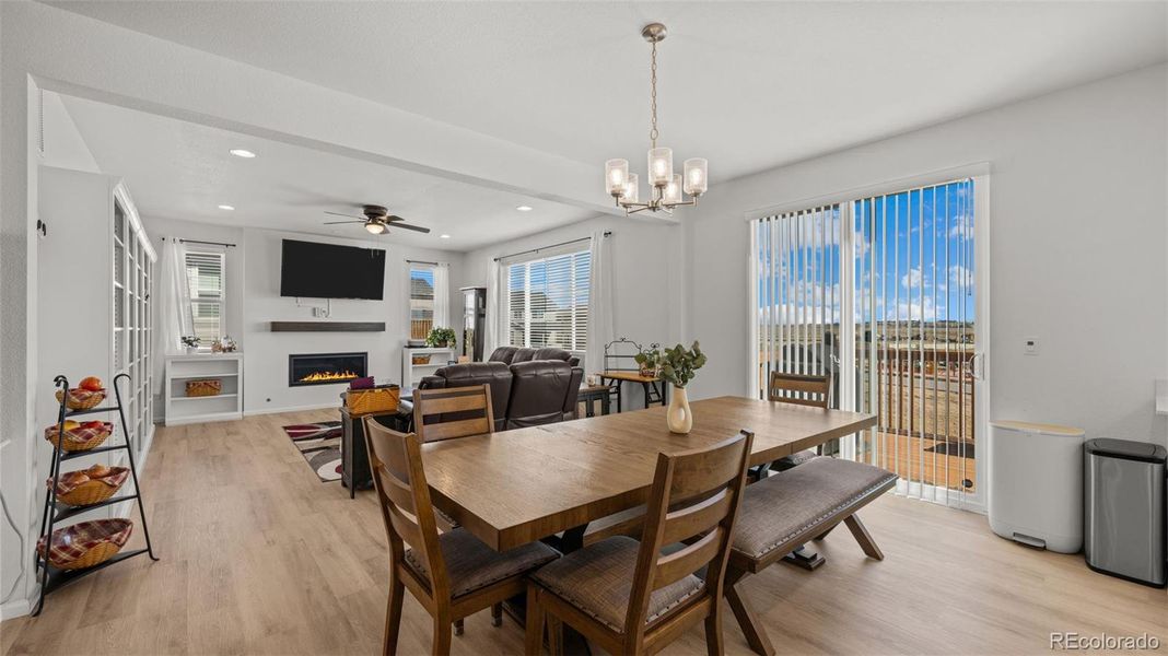 Furnished interior view inside a new home in Banning Lewis Ranch, Colorado Springs (Image 9).