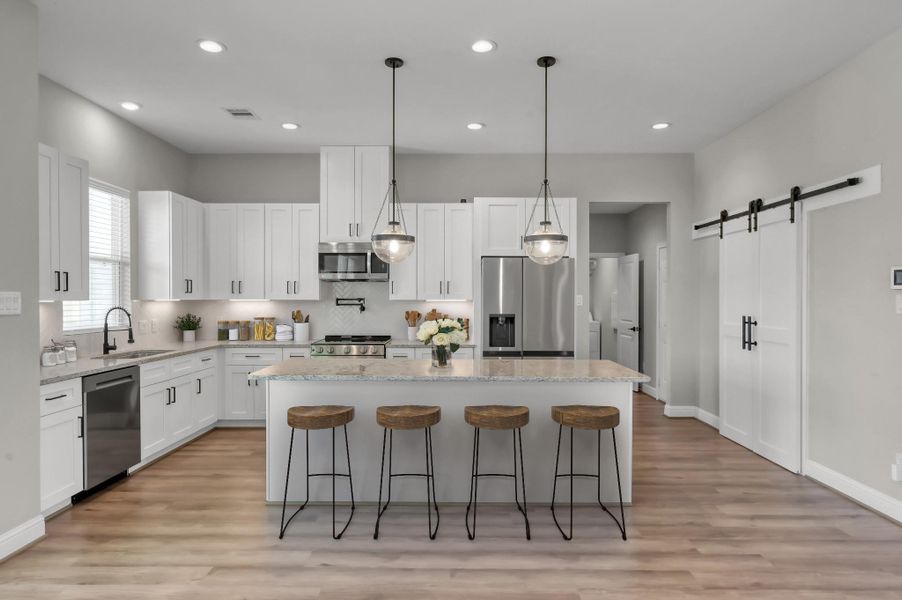 Furnished interior view inside a new home in Spring Branch Crossing, Conroe (Image 27).