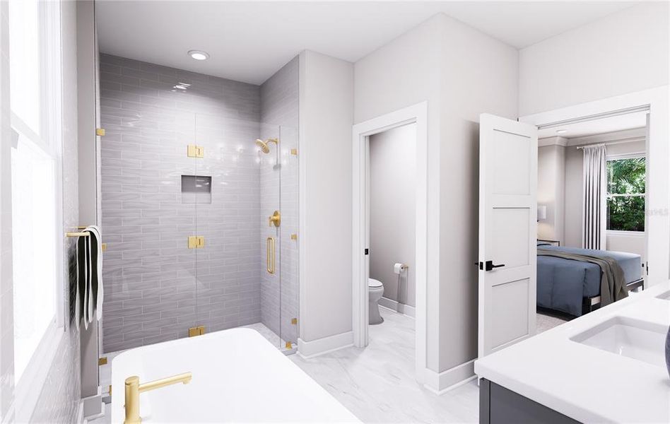 Furnished interior view inside a new home in Blanc, St. Petersburg (Image 9).