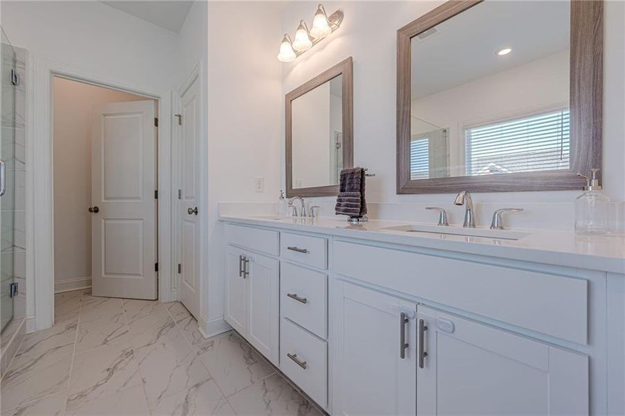 Furnished interior view inside a new home in , Suwanee (Image 29).