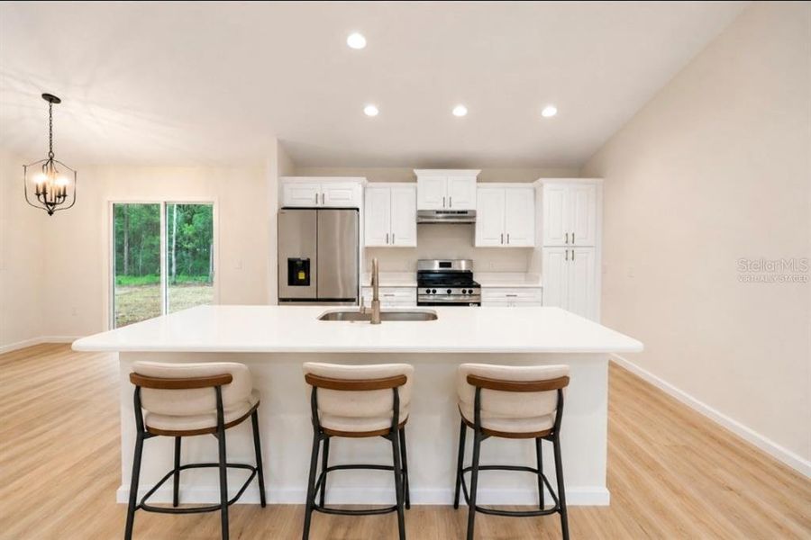 Furnished interior view inside a new home in , Ocklawaha (Image 8).