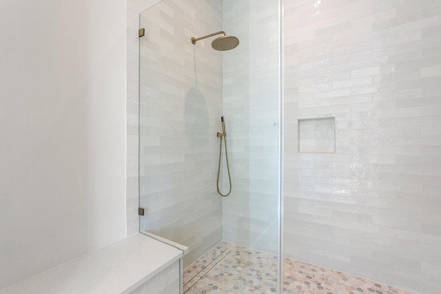 Close-up of interior finishes inside a home in Milky Way at River Place, Austin (Image 16).