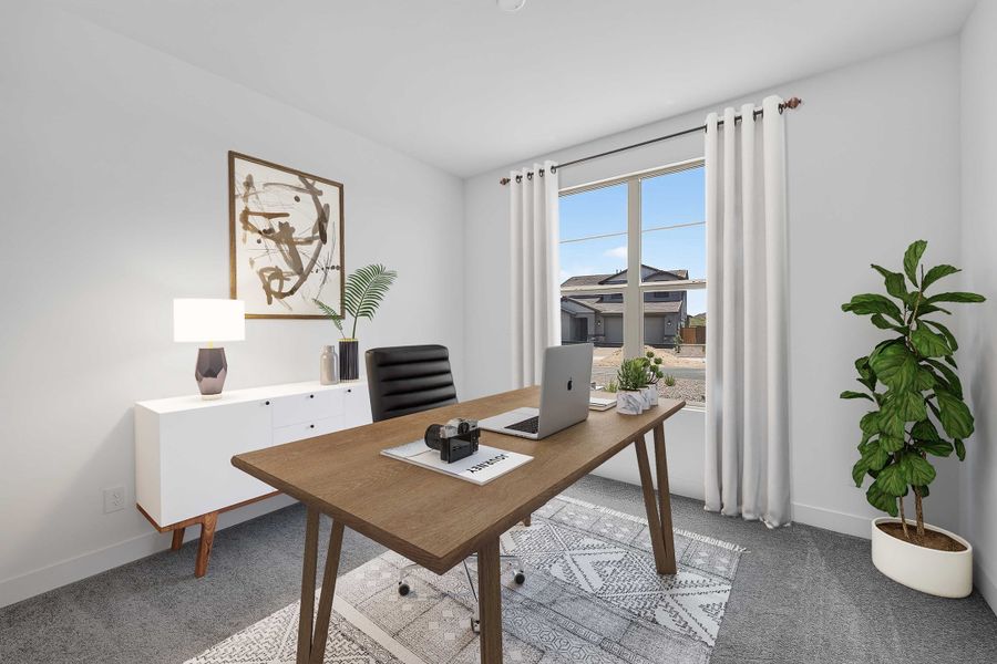 Furnished interior view inside a new home in Ladera Trails, Queen Creek (Image 8).