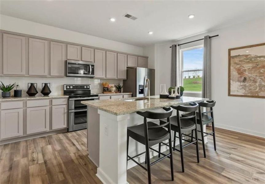 Furnished interior view inside a new home in Reserve at Gum Springs, Jefferson (Image 17).