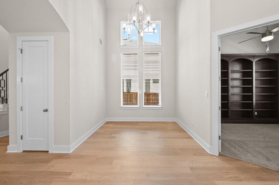 Spacious, unfurnished interior of a new home in 6 Creeks at Waterridge: 70ft. lots, Kyle (Image 17).