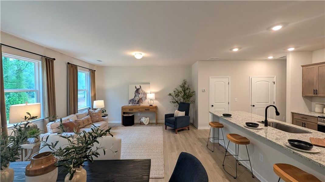 Furnished interior view inside a new home in Owen Preserve, Canton (Image 27).