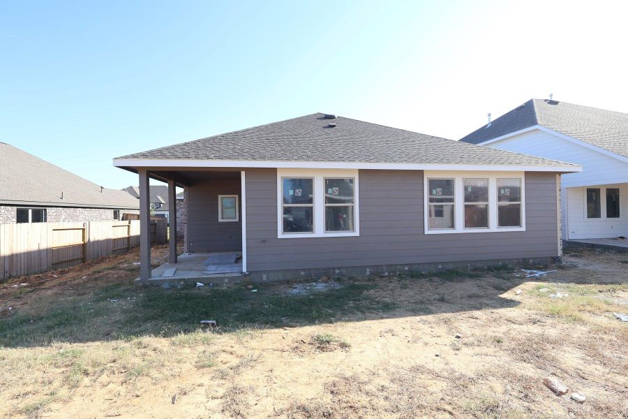 Covered patio in the backyard - still under construction!