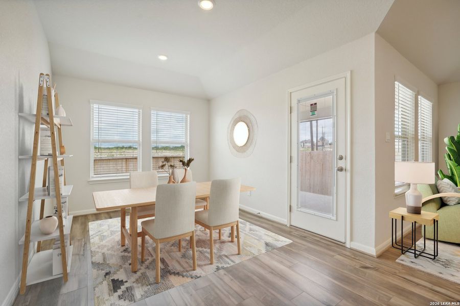 Furnished interior view inside a new home in Arcadia Ridge - Premier Series, San Antonio (Image 13). Furnished interior view inside a new home in Arcadia Ridge - Premier Series, San Antonio (Image 13).