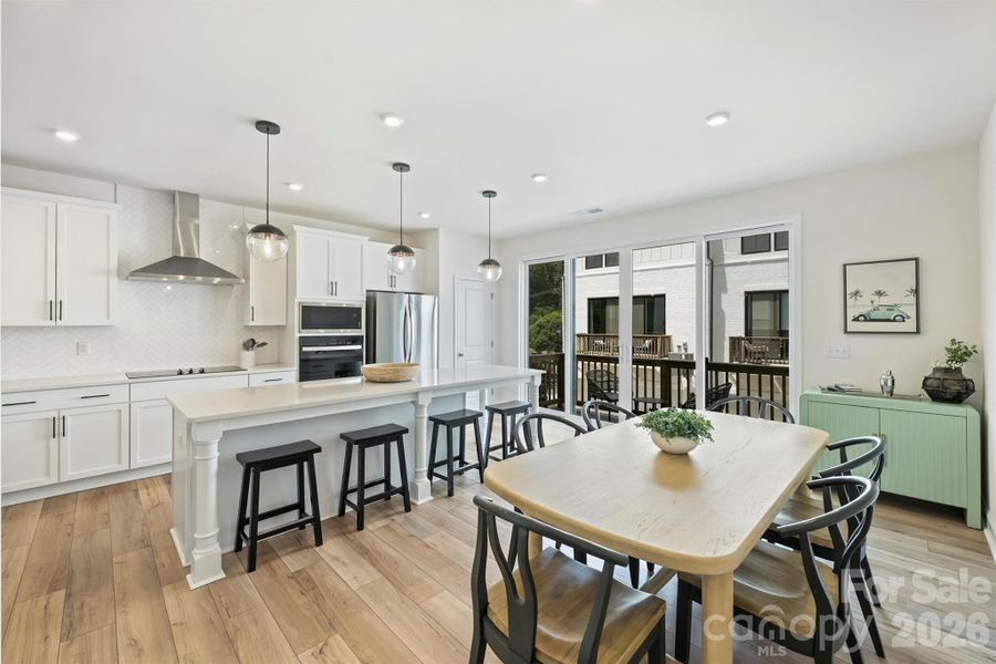 Furnished interior view inside a new home in The Townes of Cotswold, Charlotte (Image 17).