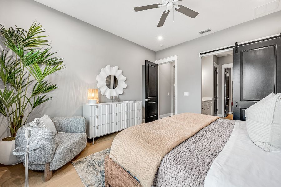 Representative furnished interior of a home built from the Lucas by Fischer Homes in The Villas at Longleaf Park, a Watersound Origins® community, Inlet Beach (Image 16).