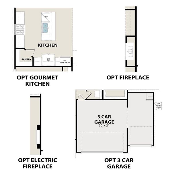 2D floor plan layout for the The Redbud A by Davidson Homes LLC in Meadow Ridge Estates, Josephine, TX (Image 4). 2D floor plan layout for the The Redbud A by Davidson Homes LLC in Meadow Ridge Estates, Josephine, TX (Image 4).