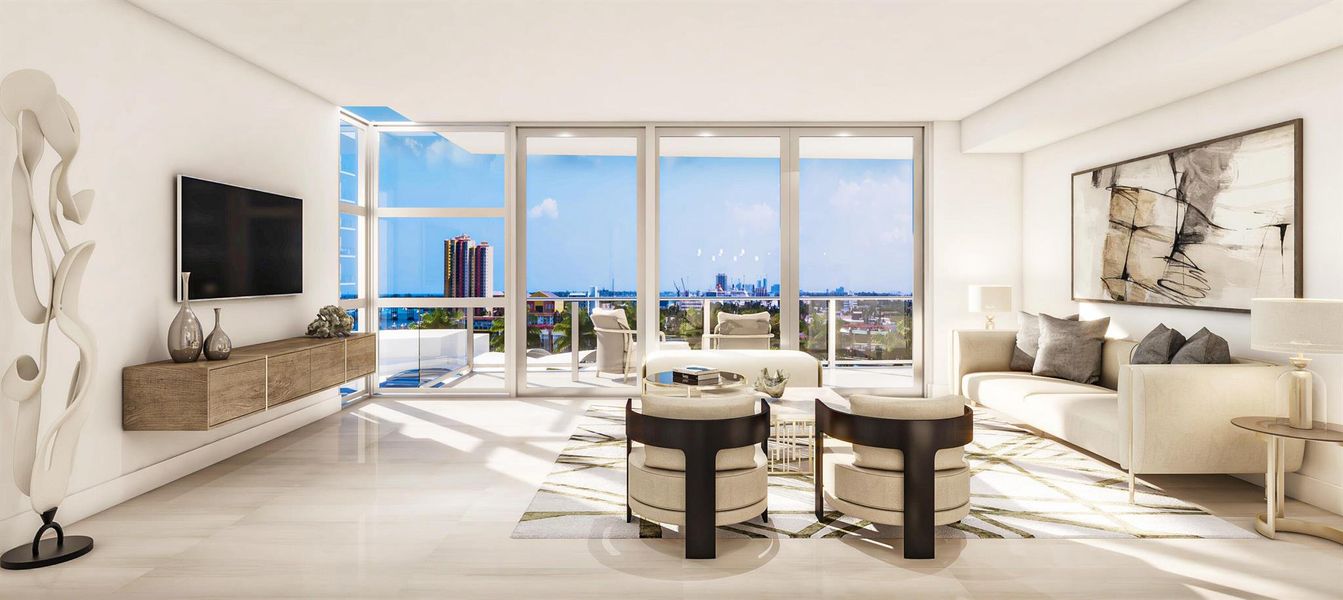 Furnished interior view inside a new home in Nautilus 220, Lake Park (Image 17).