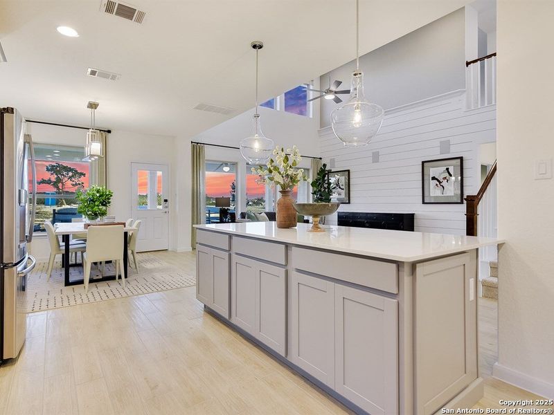 Furnished interior view inside a new home in Davis Ranch 60', San Antonio (Image 5). Furnished interior view inside a new home in Davis Ranch 60', San Antonio (Image 5).