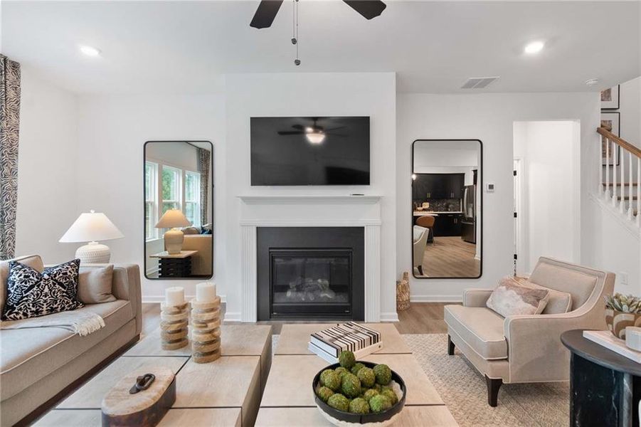 Furnished interior view inside a new home in Creekside, Dawsonville (Image 10). Furnished interior view inside a new home in Creekside, Dawsonville (Image 10).