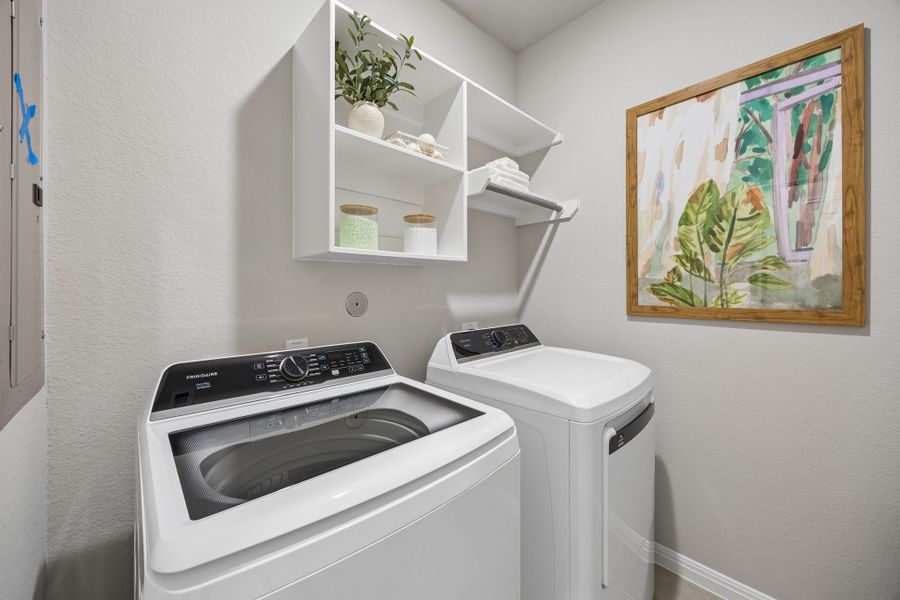 Utility Room in the Oak home plan by Trophy Signature Homes – REPRESENTATIVE PHOTO