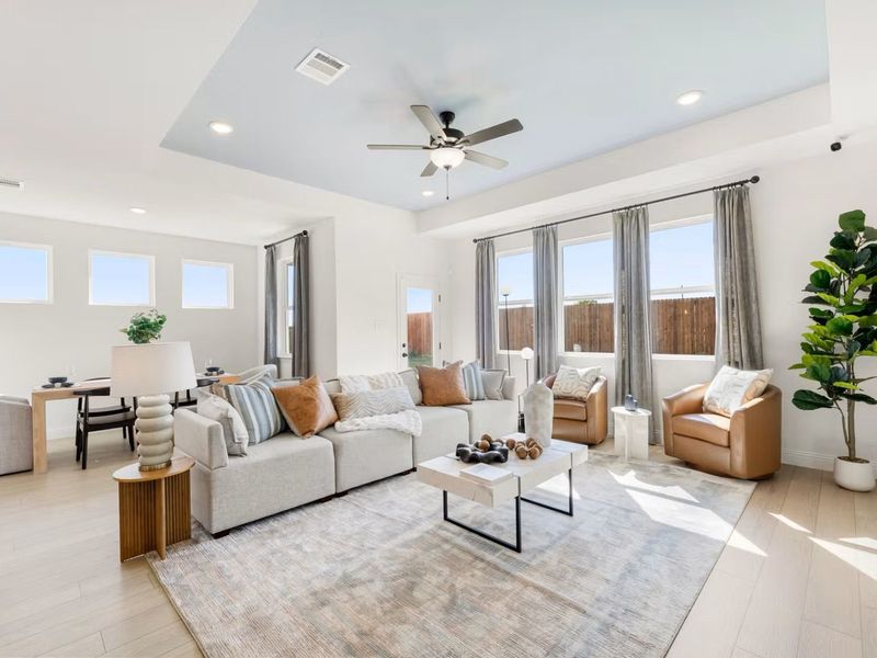 Furnished interior view inside a new home in Meadow Ridge Estates, Josephine (Image 14). Furnished interior view inside a new home in Meadow Ridge Estates, Josephine (Image 14).