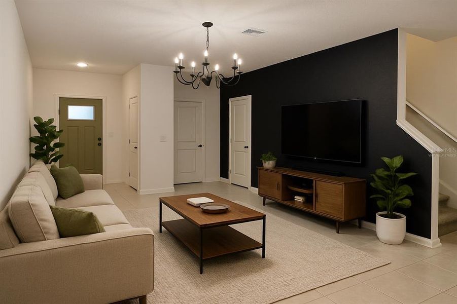 Furnished interior view inside a new home in , New Port Richey (Image 12).