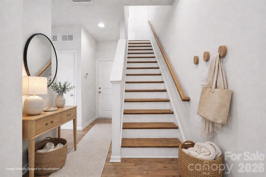 Furnished interior view inside a new home in , Charlotte (Image 11).