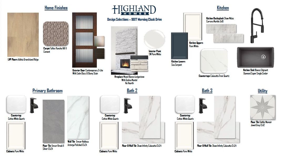 Sample of building materials used in homes in Landmark, Denton (Image 53).
