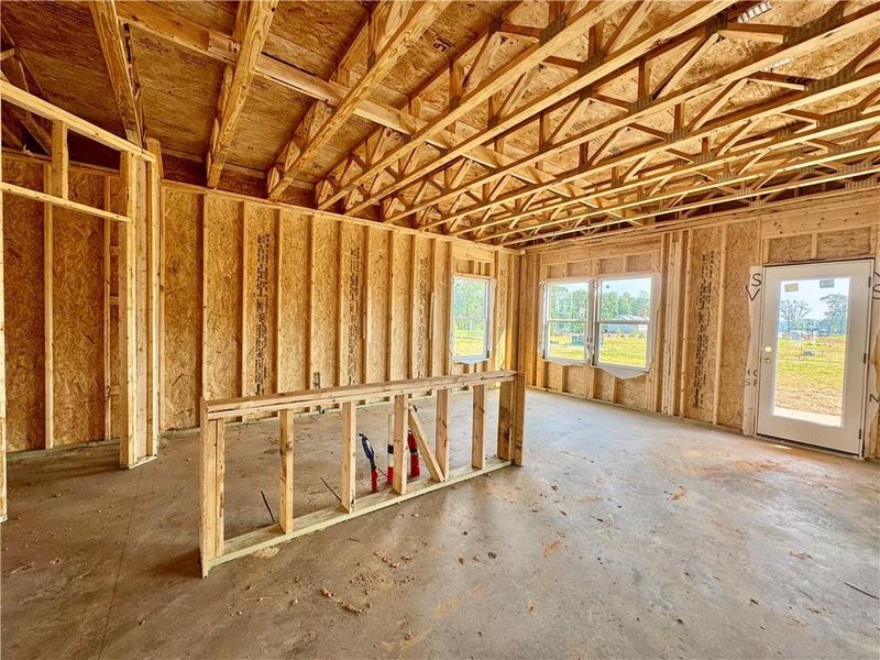 In-progress construction of a new home in Eastlyn Crossing, Flowery Branch, GA (Image 10).