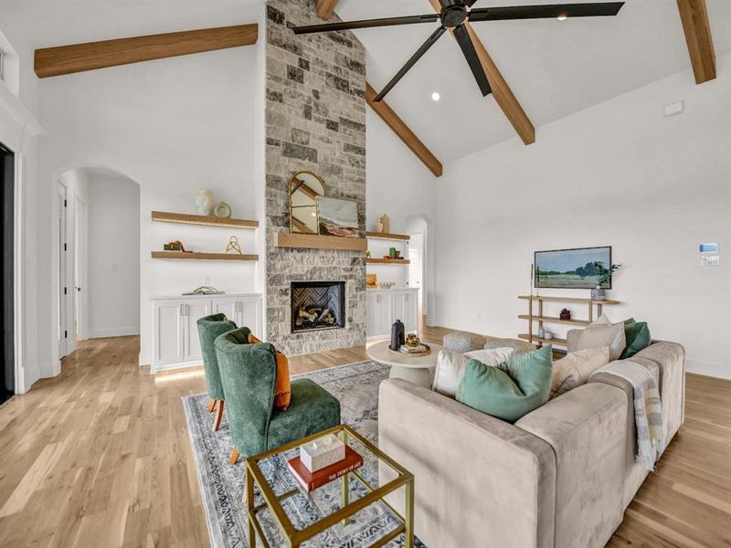Furnished interior view inside a new home in , Aledo (Image 5).