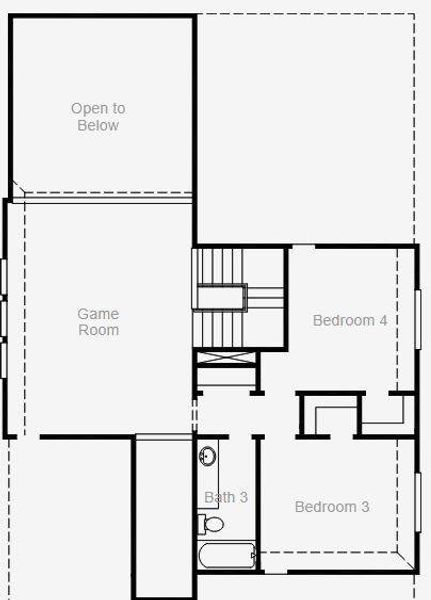 2D floor plan layout of this home in The Meadows at Imperial Oaks, Spring, TX (Image 3). 2D floor plan layout of this home in The Meadows at Imperial Oaks, Spring, TX (Image 3).