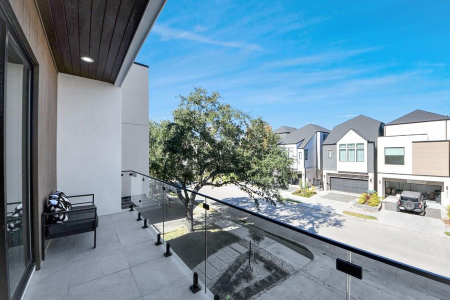 Exterior details and patio area of a home in , Houston (Image 3).