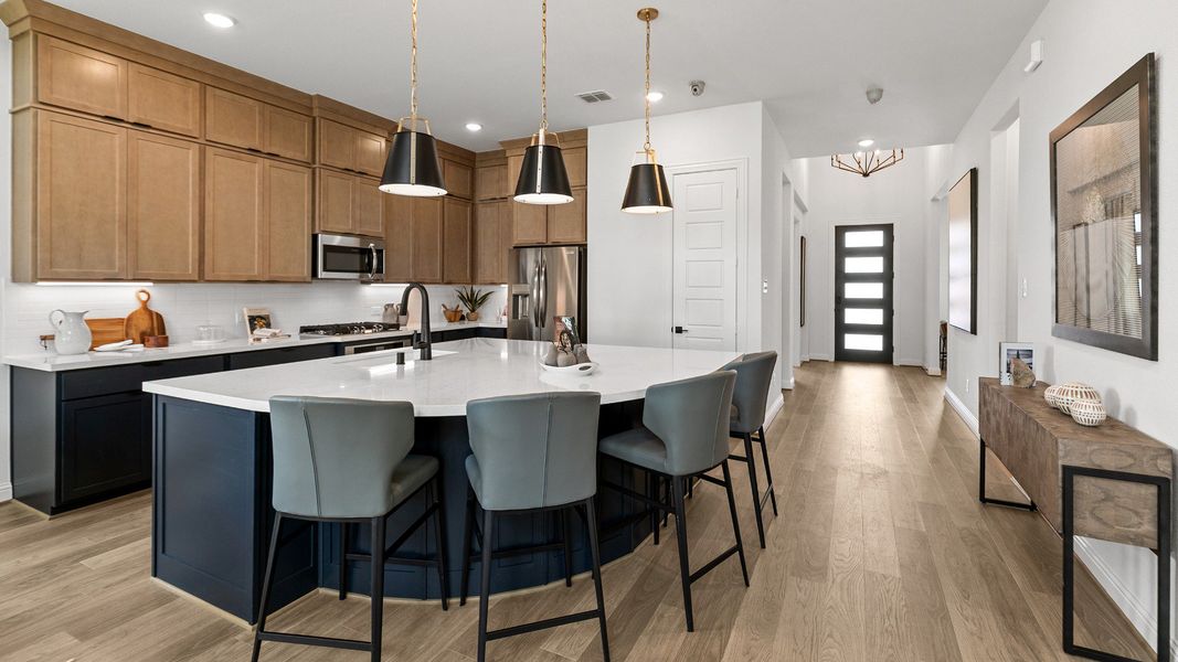 Representative furnished interior of a home built from the Magnolia by DRB Homes in Azalea, Pattison (Image 5).