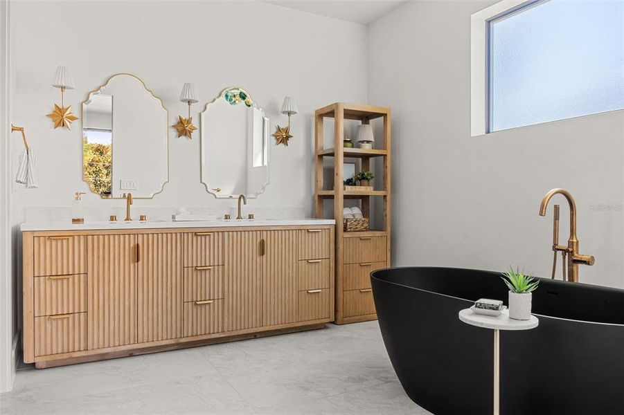 Furnished interior view inside a new home in , Orlando (Image 36).