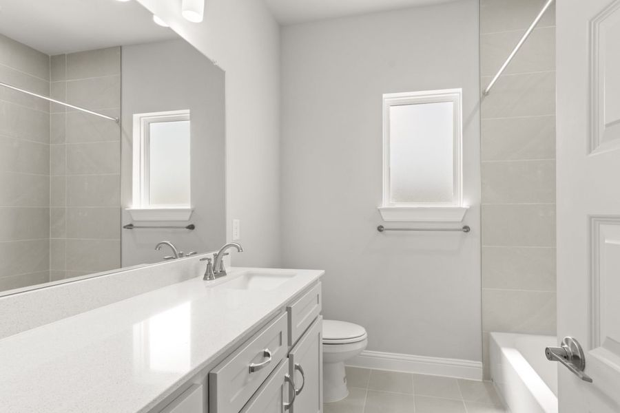 Furnished interior view inside a new home in Cross Creek, Cedar Park (Image 10).