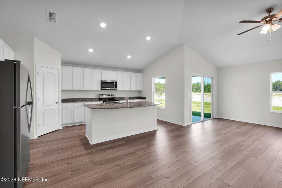Furnished interior view inside a new home in Westport Landing, Jacksonville (Image 4). Furnished interior view inside a new home in Westport Landing, Jacksonville (Image 4).