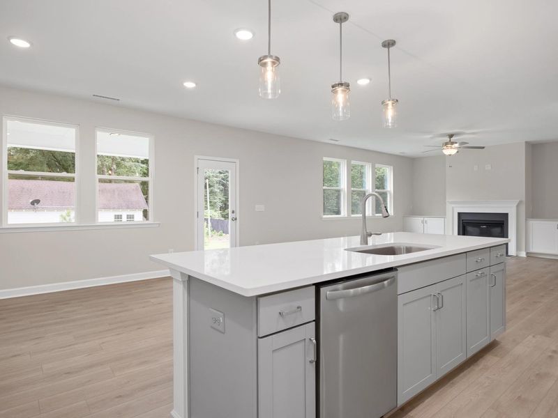 Representative furnished interior of a home built from the The Beech by Davidson Homes LLC in Wendell Ridge, Wendell (Image 12).
