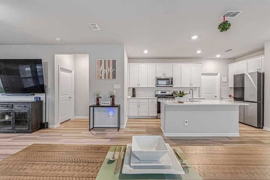Furnished interior view inside a new home in , McKinney (Image 24).