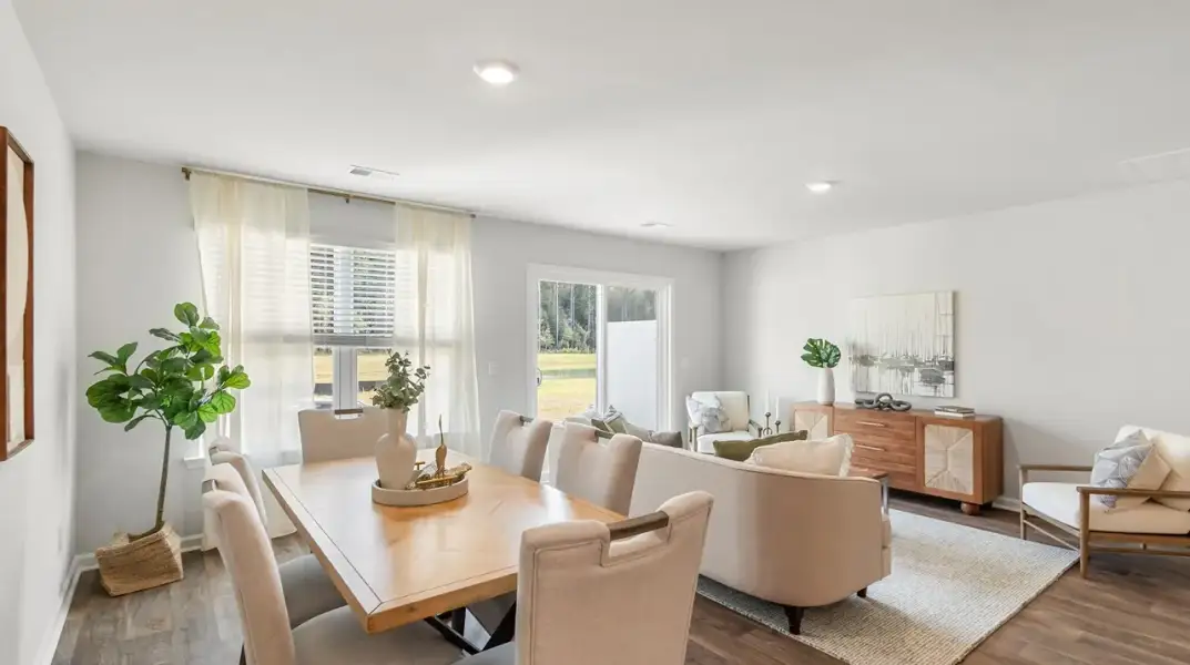 Furnished interior view inside a new home in Pine Hills Townhomes at Cane Bay, Summerville (Image 12).