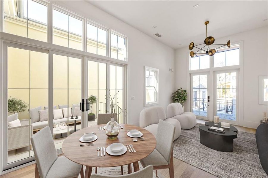 Furnished interior view inside a new home in , Chattahoochee Hills (Image 14).