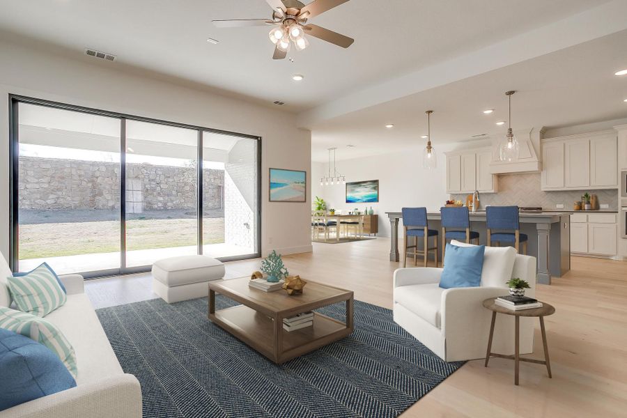 Representative furnished interior of a home built from the Eleanor by Graham Hart Home Builder in Sweetgrass, Haslet (Image 11).