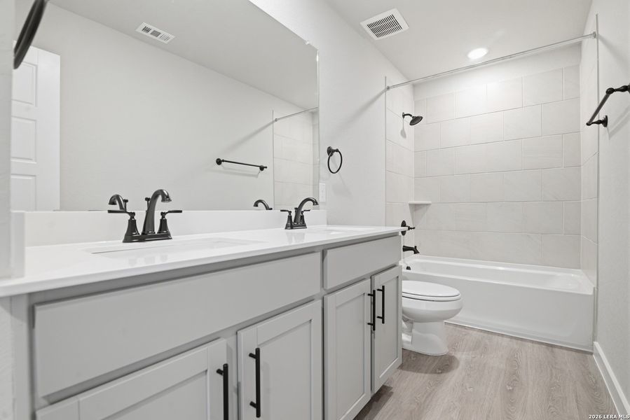 Furnished interior view inside a new home in Fairway Crossing, Converse (Image 7).