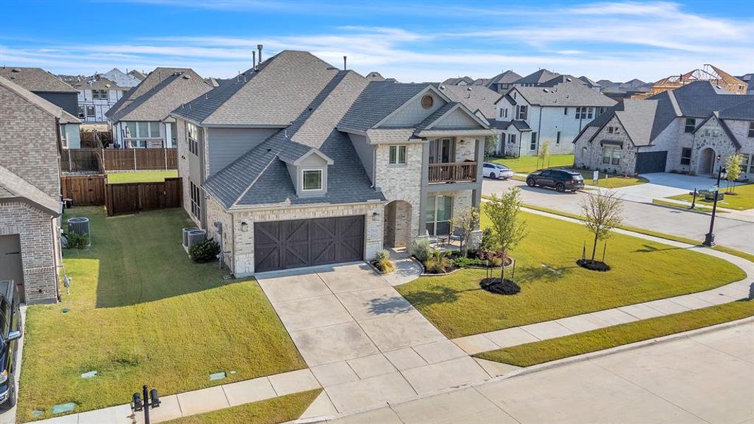 Front exterior of a new home in , Forney, TX, highlighting curb appeal (Image 22).