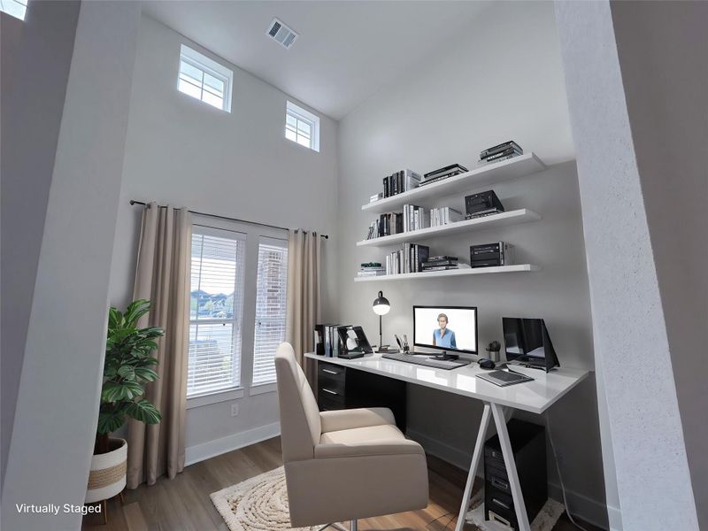 Furnished interior view inside a new home in Cross Creek Ranch 45′, Fulshear (Image 15).