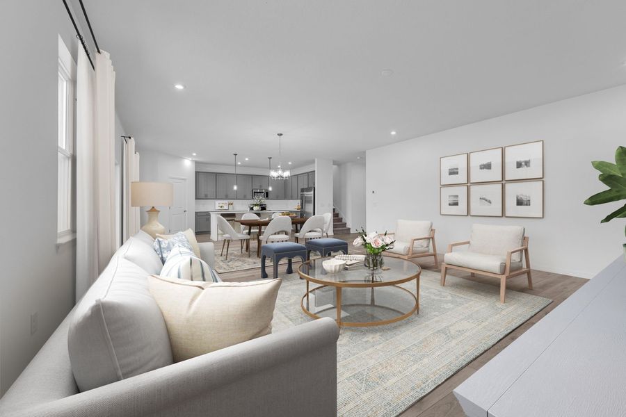 Representative furnished interior of a home built from the The Chester by Stanley Martin Homes in Pine Grove Reserve, St. Cloud (Image 5).