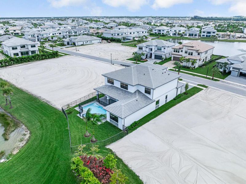 Exterior details and patio area of a home in Apex at Avenir, Palm Beach Gardens (Image 23). Exterior details and patio area of a home in Apex at Avenir, Palm Beach Gardens (Image 23).