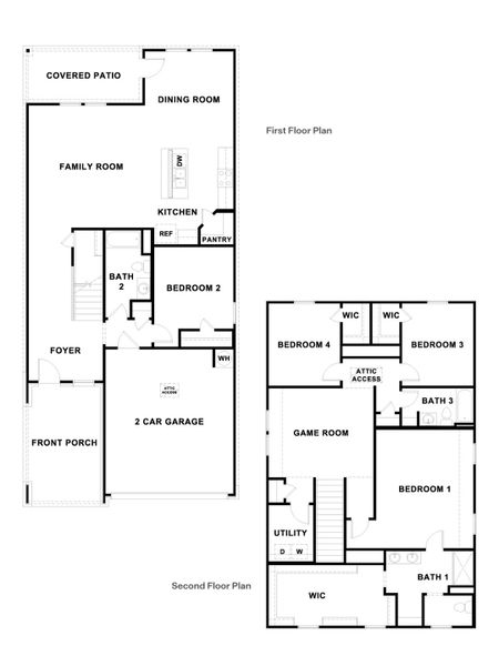 2D floor plan layout for the The Nicole by D.R. Horton in Whisper South, San Marcos, TX (Image 3). 2D floor plan layout for the The Nicole by D.R. Horton in Whisper South, San Marcos, TX (Image 3).