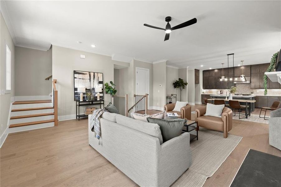 Furnished interior view inside a new home in West Town, Atlanta (Image 41). Furnished interior view inside a new home in West Town, Atlanta (Image 41).