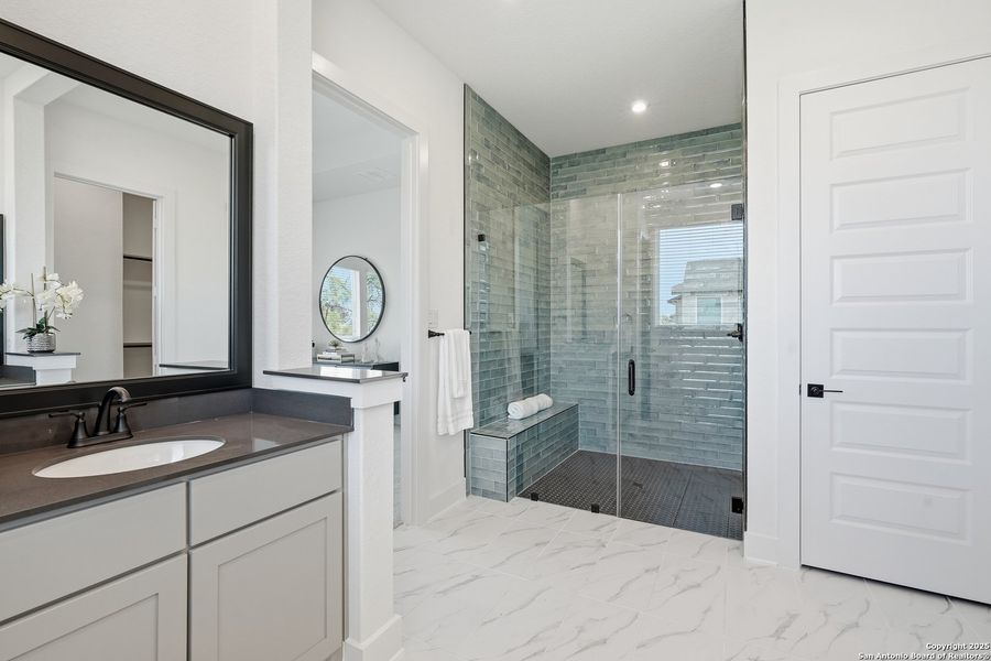 Furnished interior view inside a new home in Sienna Lakes, San Antonio (Image 31). Furnished interior view inside a new home in Sienna Lakes, San Antonio (Image 31).