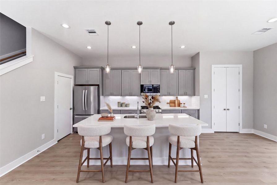 Furnished interior view inside a new home in , Houston (Image 12).