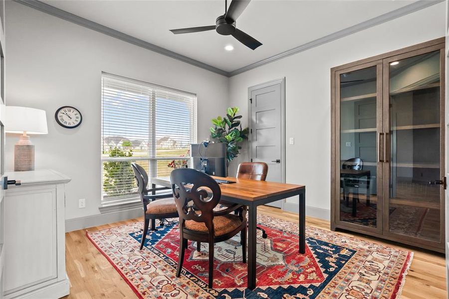 Currently used as a home office with flexible use options.