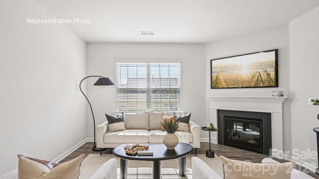 Furnished interior view inside a new home in The Falls at Newton, Newton (Image 4).