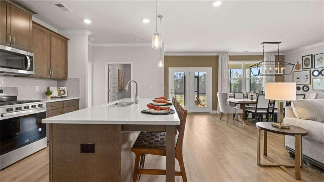 Furnished interior view inside a new home in Oak Ridge Meadows, Locust Grove (Image 14).