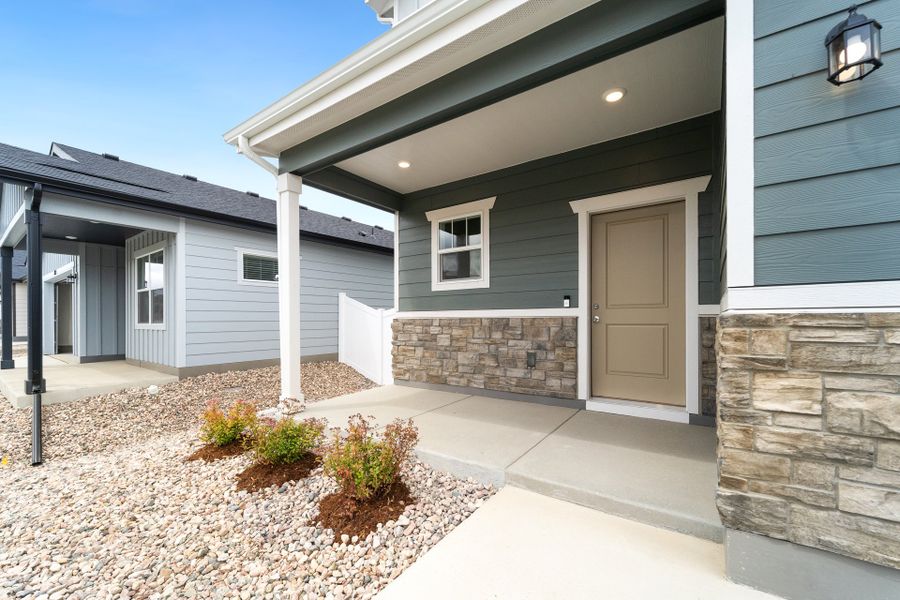 Exterior details and patio area of a home in Union Colony West, Greeley (Image 15).