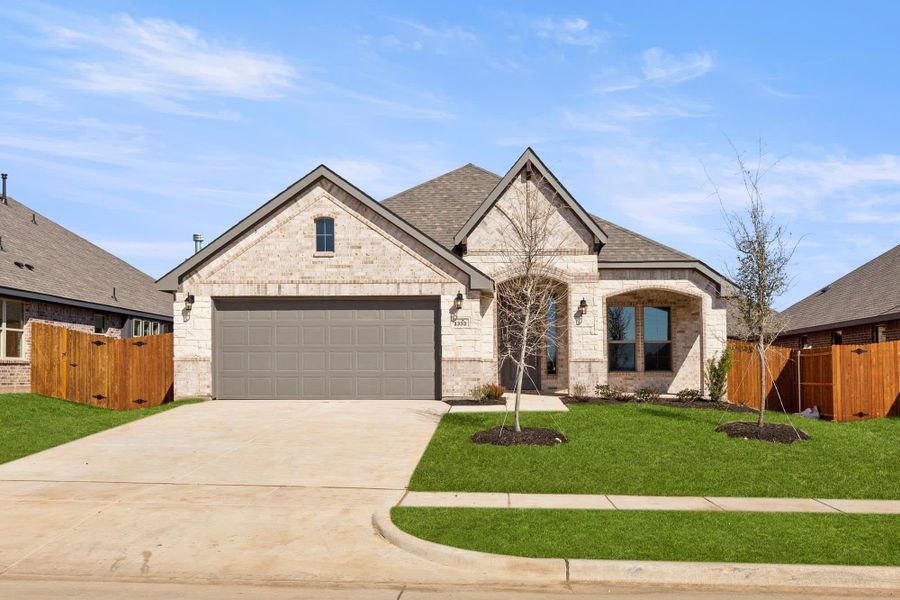 Elevation D with Stone | Concept 1991 at Chisholm Hills in Cleburne, TX by Landsea Homes